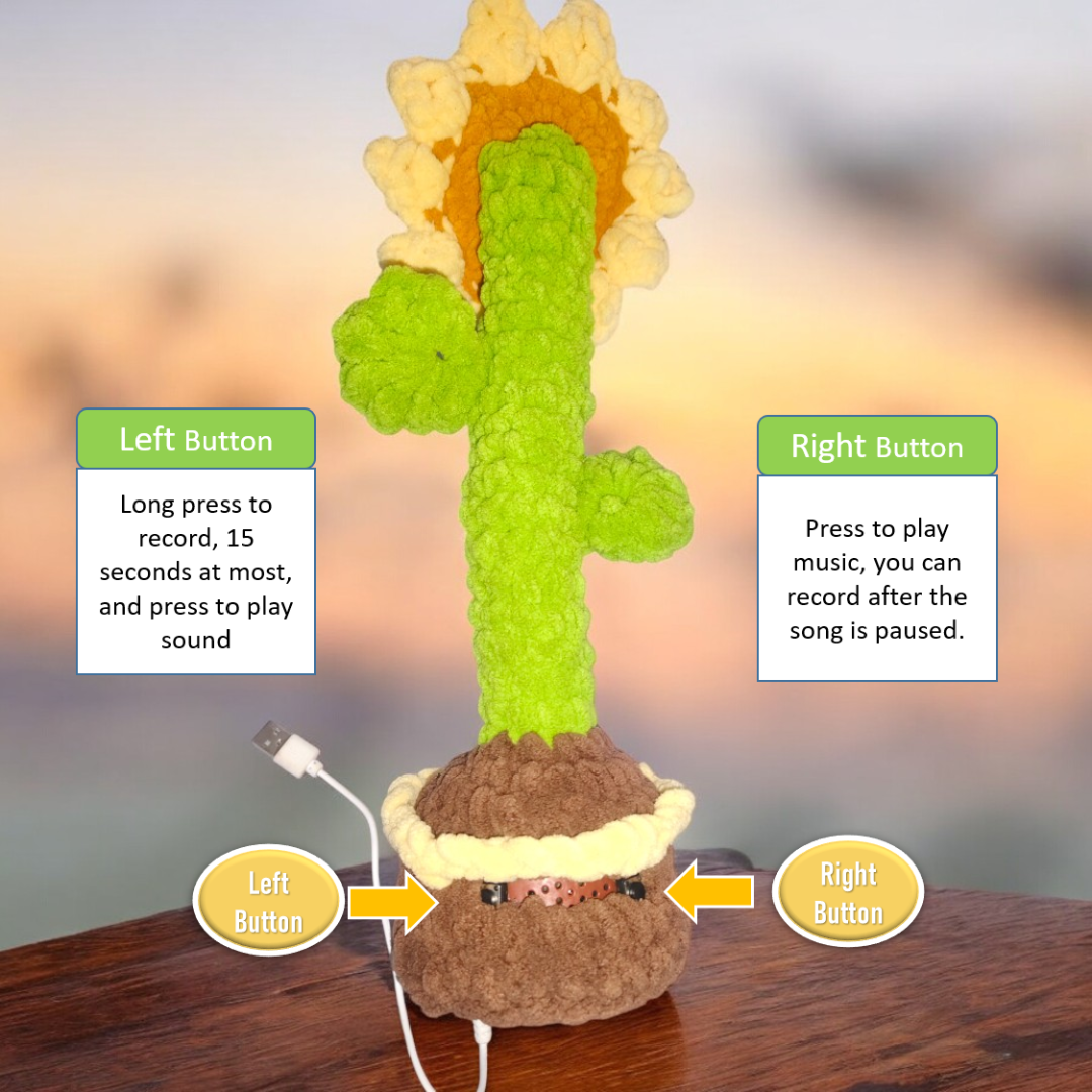 SHIROLI RECHARGEABLE DANCING & SINGING SUNFLOWER SMART TOY - Image 6