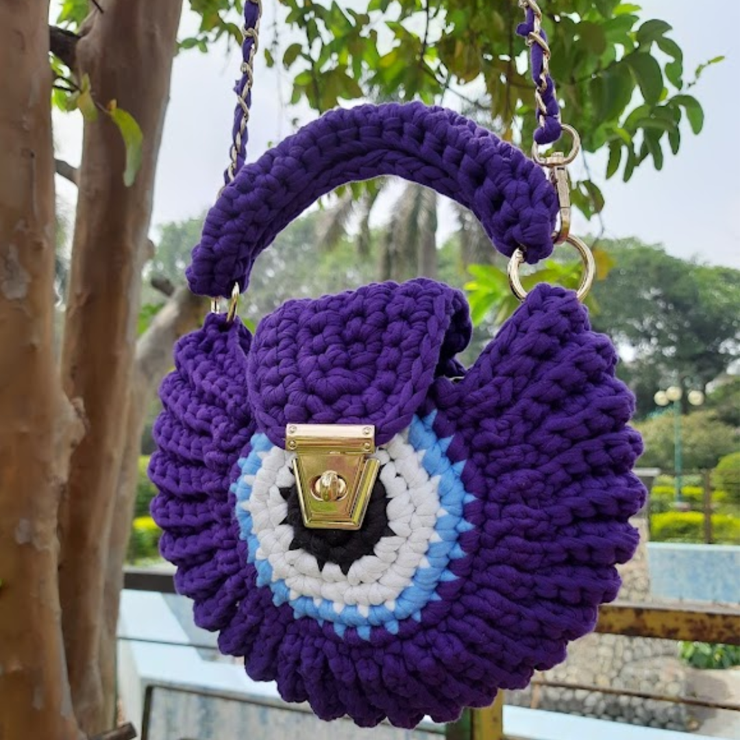 Shiroli Handmade Designer Evil Eye Bag - Image 5