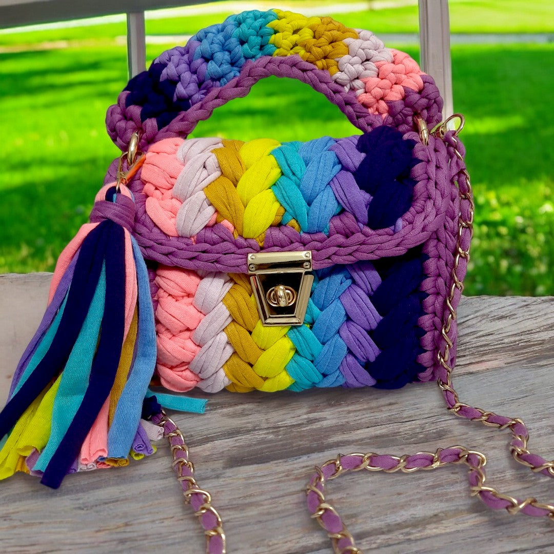 Designer Crochet Shopper THE LIA CROCHET BAG By HIBISCUS THE LABEL
