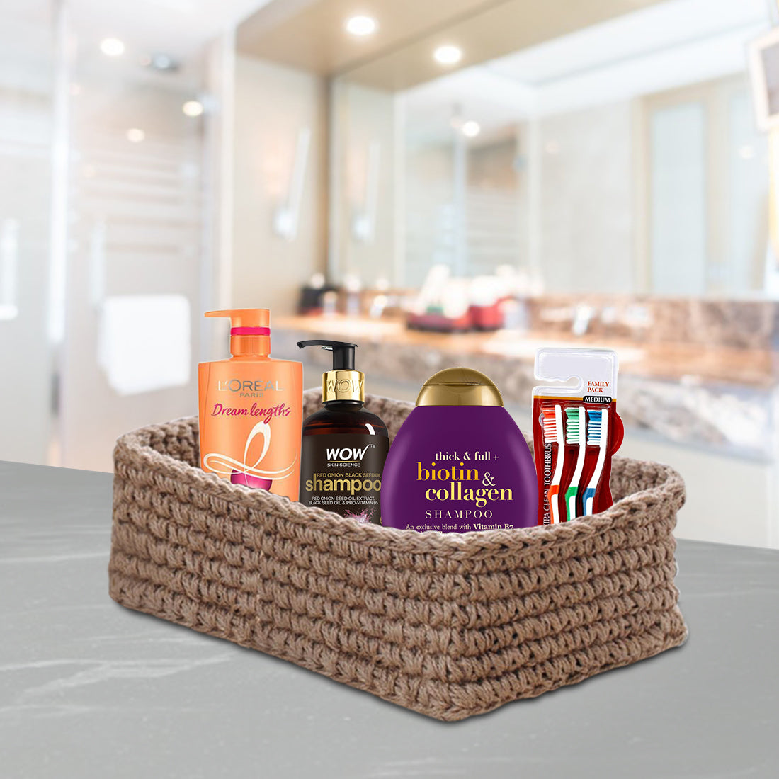 Eco-Friendly Storage Organizer Baskets - Set of 2 - Shiroli -Image 3