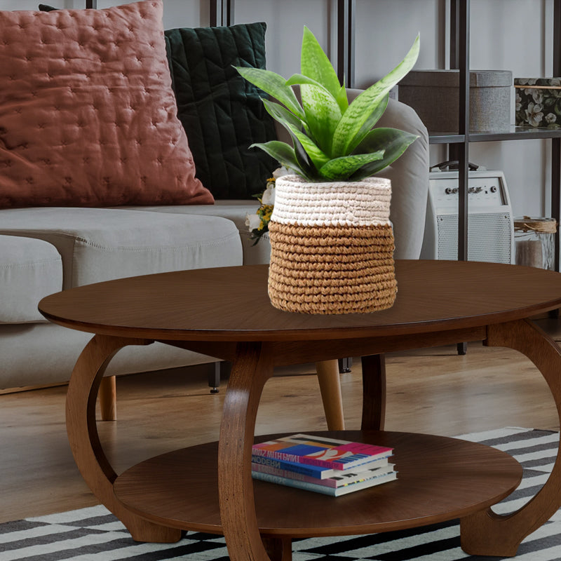 Handmade Jute Planter cum Basket - Shiroli -Image 4