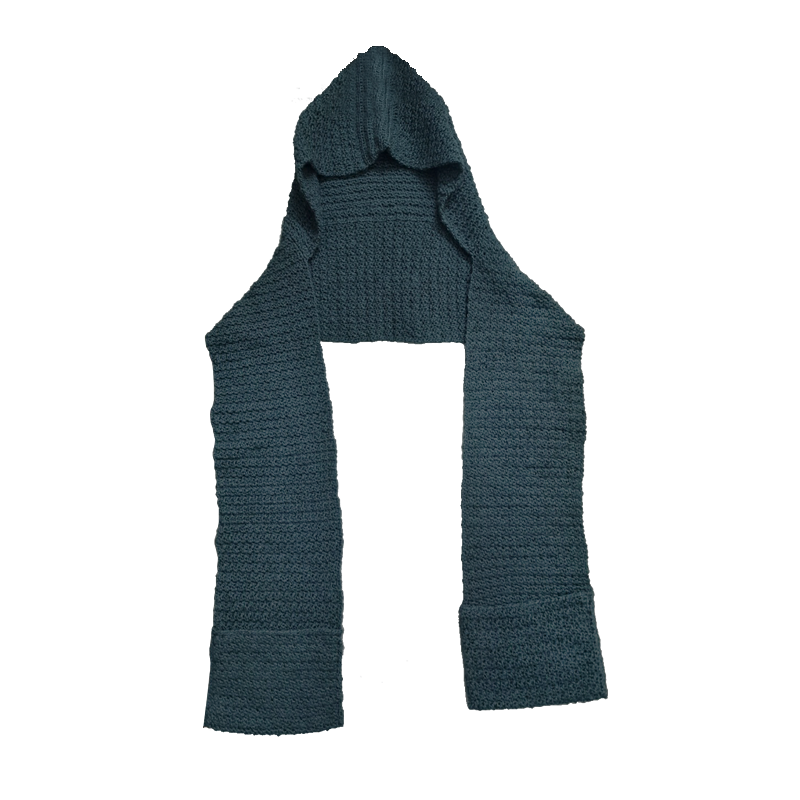 Muffler with hoodie and pockets- Shiroli- Image 7