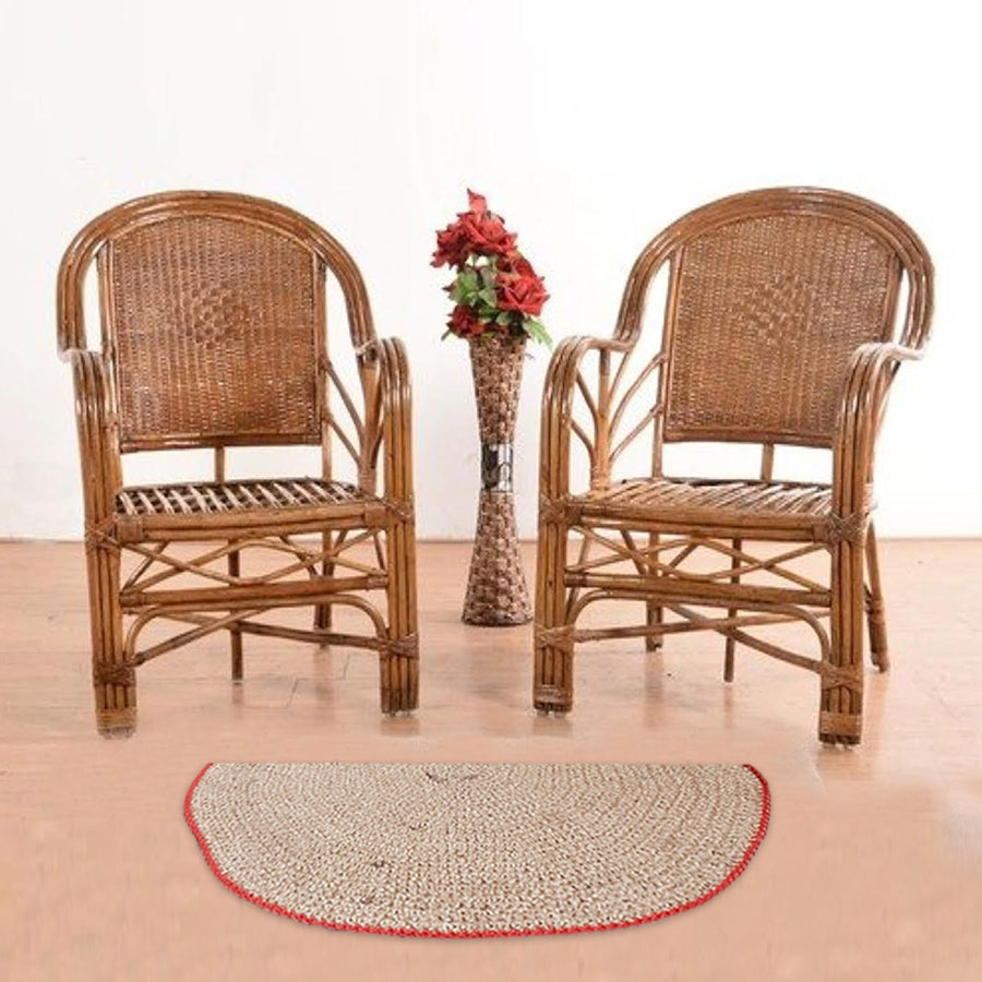 Rustic Style Semi-Circle Jute Rug - Shiroli - Image 10
