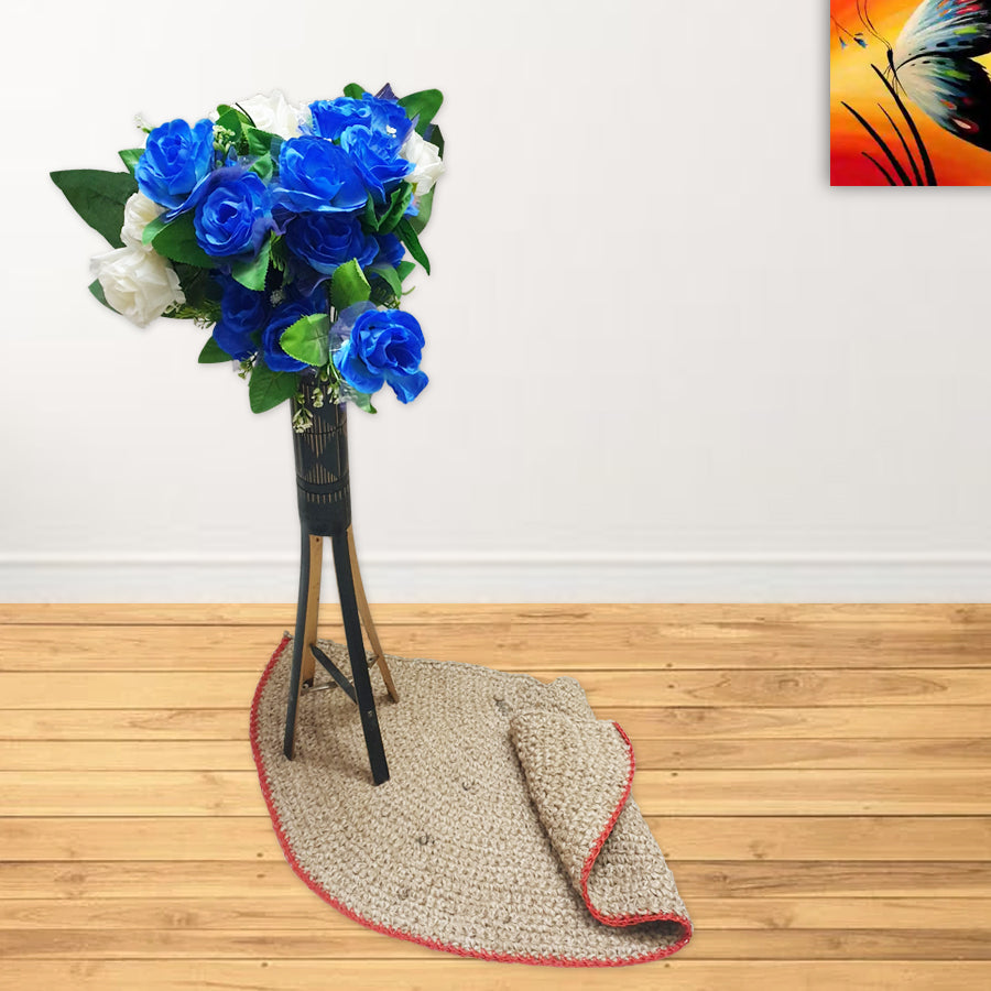 c Style Semi-Circle Jute Rug-Shiroli-Image5