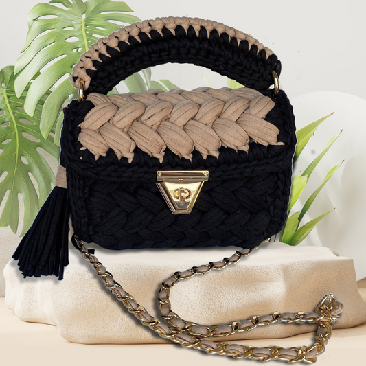 ShiroliHandmadeDesignerBlack_BeigeBag-Image1
