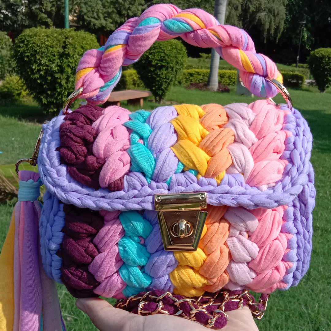 Pink color bag hot sale