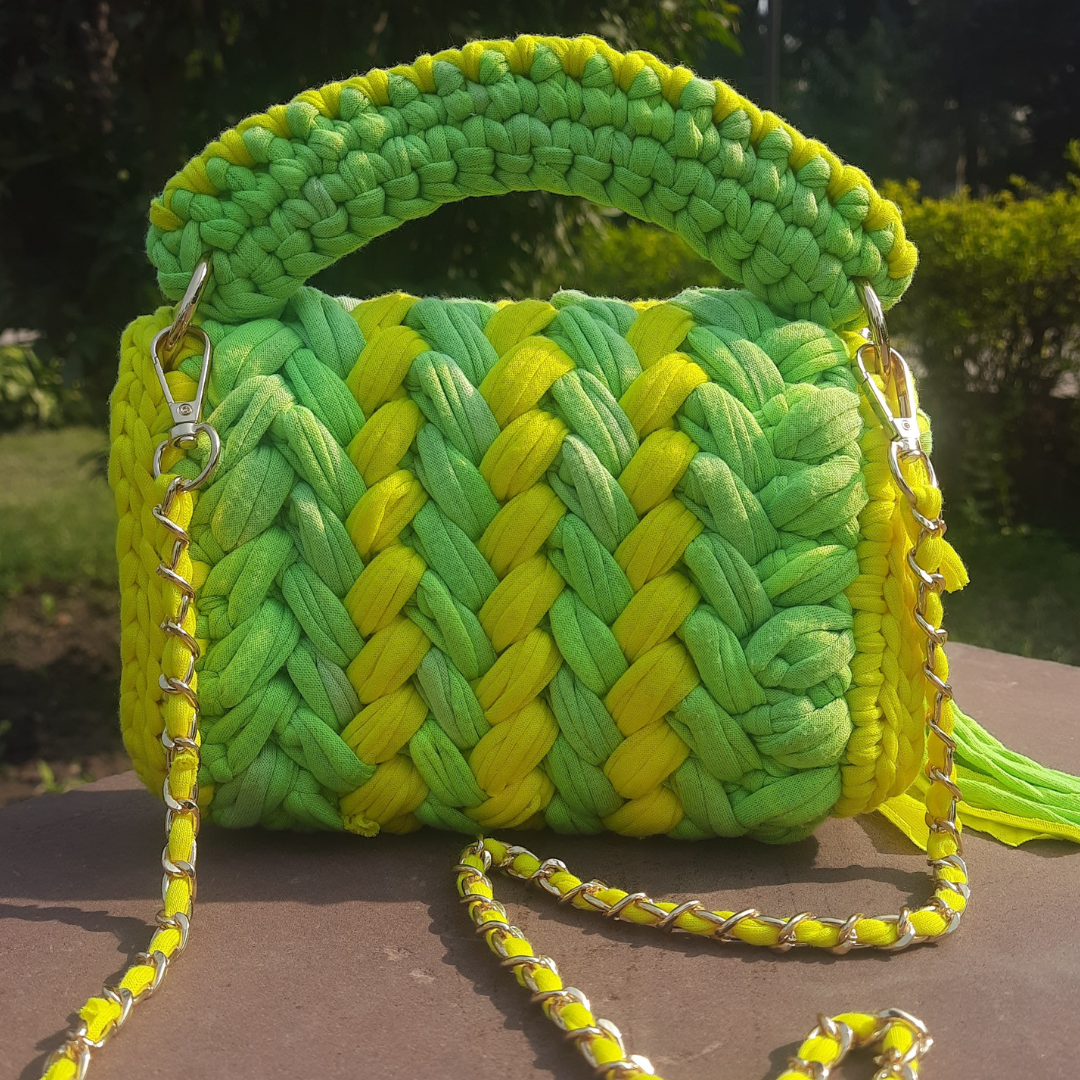 Shiroli Handmade Haldi-Mehndi Crochet Handbag- Image 2