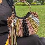 Shiroli Handmade Metallic Muse  - Luxe Crochet Bag - Image 2