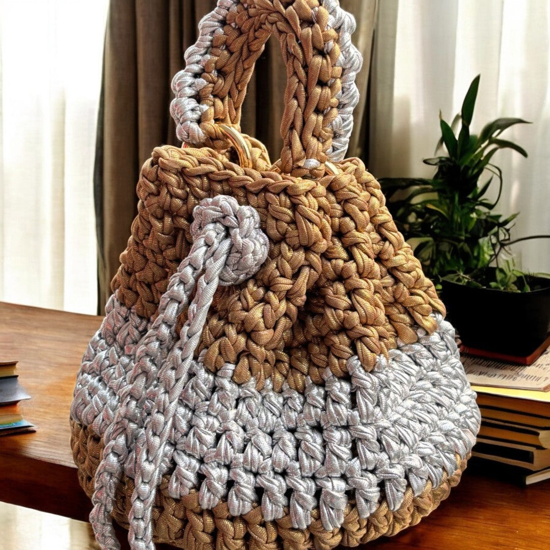 Shiroli_handmade_gold_and_silver_crochet_potli_bag Image 5