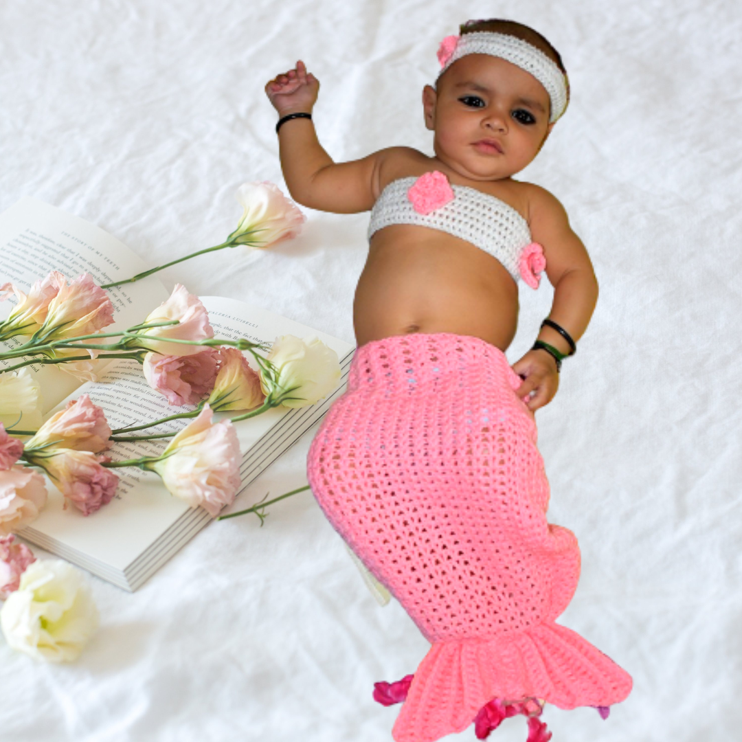 Handmade Baby Girl Mermaid Costume - Shiroli - Image 2
