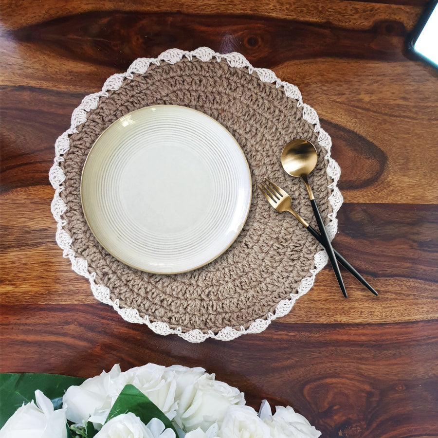 Rustic & Boho Styled Jute Placement and Coasters - Shiroli - Image 4