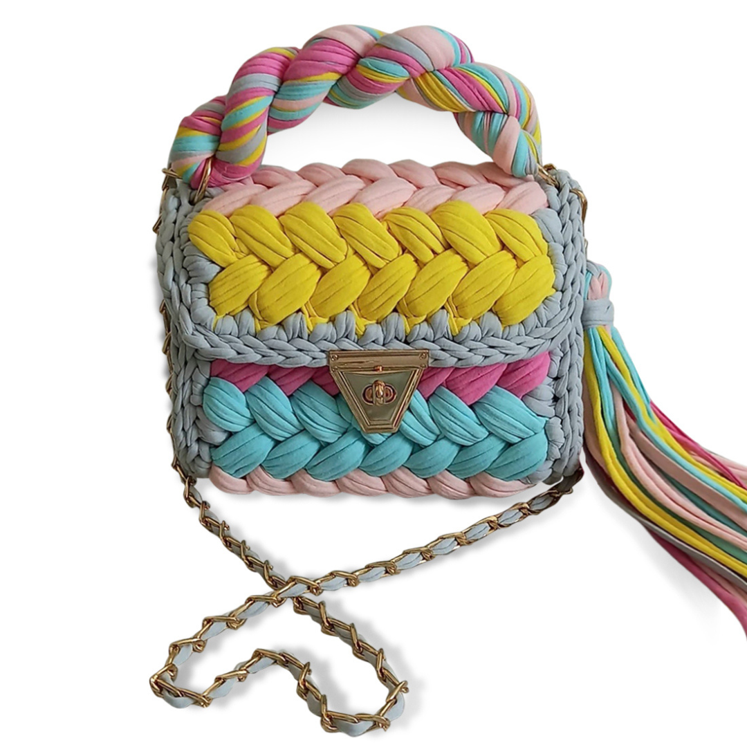 Shiroli crochet Handmade Designer Color-Burst Bag - Image 2