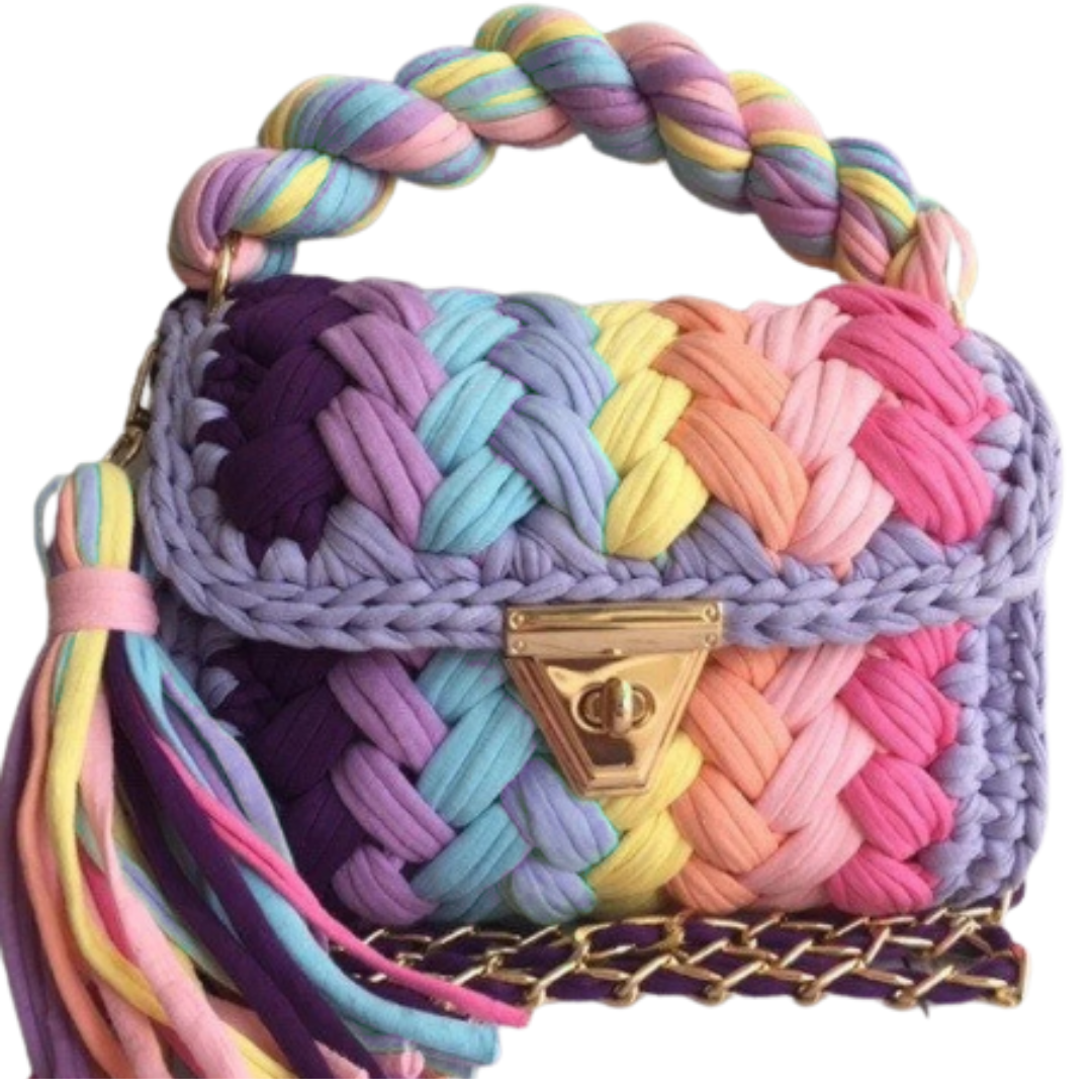Shiroli Handmade Designer Rainbow Bag