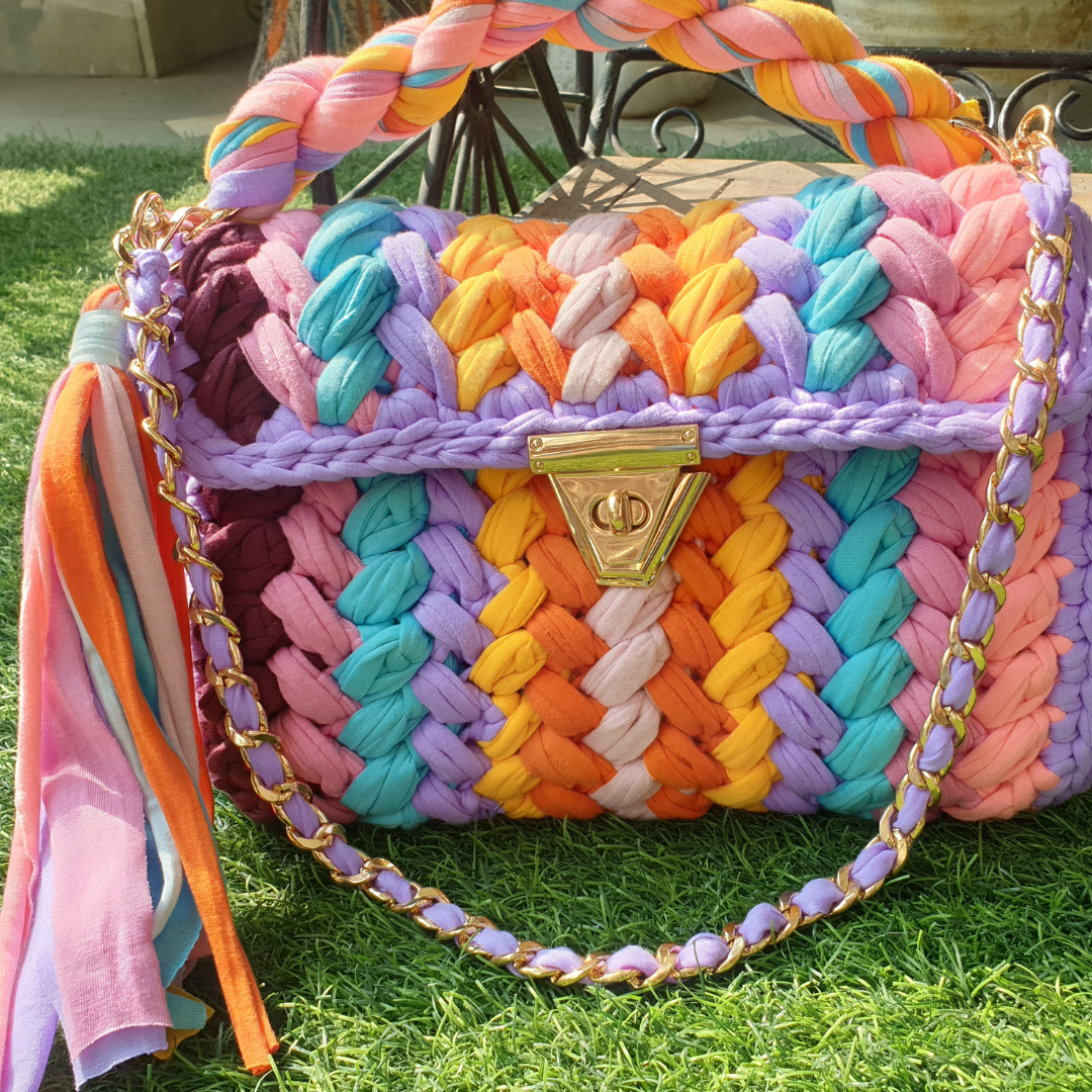 Shiroli Handmade Designer Multi-Color Super Bag - Image 1