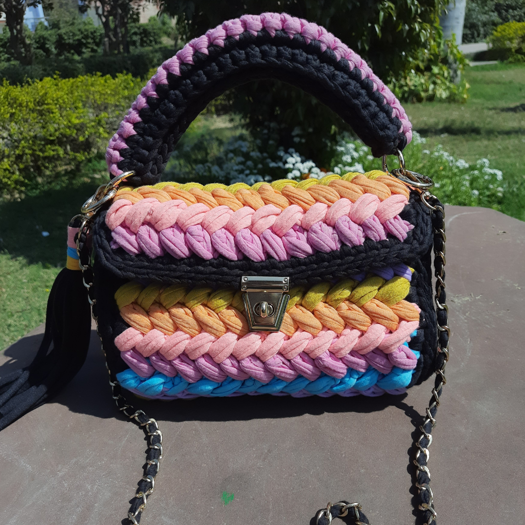 Shiroli Handmade Designer Super Bag With Belt - Image 2